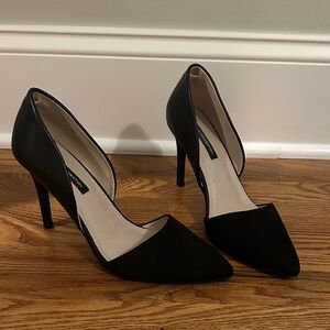 French Connection Black Pointed Heels